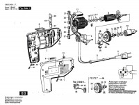 Bosch 0 603 240 603 P 120 Sb Percussion Drill 220 V / Eu Spare Parts